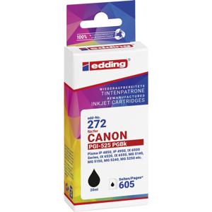 Edding Inktcartridge vervangt Canon PGI-525BK Compatibel Zwart EDD-272 18-272-01