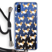 Doggy: Xiaomi Mi Mix 3 Transparant Hoesje met koord Doggy: Xiaomi Mi Mix 3 Transparant Hoesje met koord