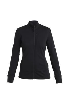 Icebreaker Merino 260 Quantum LS Zip Vest Dames Black L