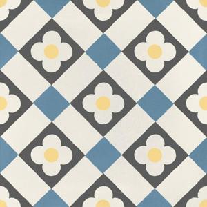 JOS. Hidro VLtegel Decor 197X197 Funflowers Blue 8.3mm Mat