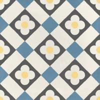 JOS. Hidro VLtegel Decor 197X197 Funflowers Blue 8.3mm Mat