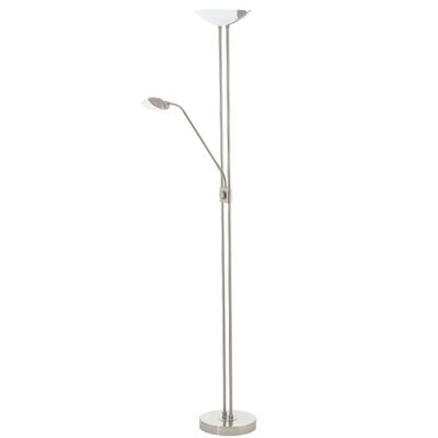 Eglo Staande lamp met leeslampBaya mat chroom - 93874