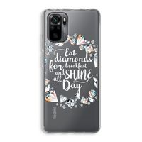 Diamonds: Xiaomi Redmi Note 10 Pro Transparant Hoesje