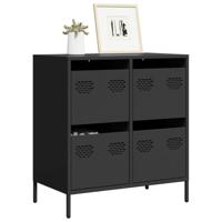 Dressoir 68x39x73,5 cm koudgewalst staal zwart - thumbnail