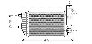 Intercooler, inlaatluchtkoeler PE4183