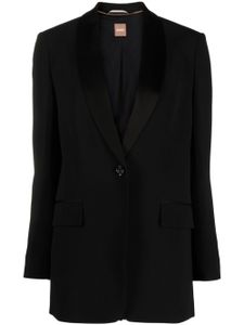 BOSS blazer à col châle - Noir