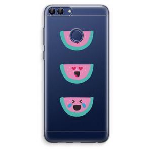 Smiley watermeloen: Huawei P Smart (2018) Transparant Hoesje