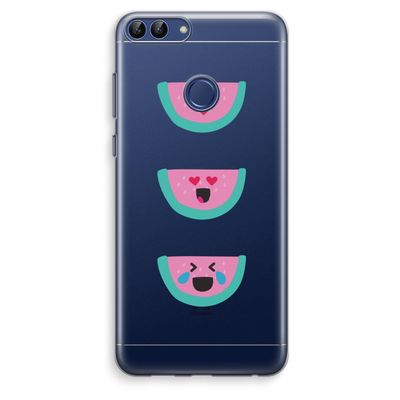 Smiley watermeloen: Huawei P Smart (2018) Transparant Hoesje