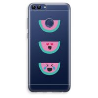 Smiley watermeloen: Huawei P Smart (2018) Transparant Hoesje