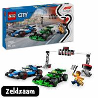 LEGO City F1 grid met VCARB en Sauber racewagens 60474