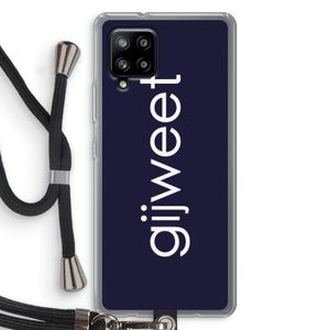 Gijweet: Samsung Galaxy A42 5G Transparant Hoesje met koord