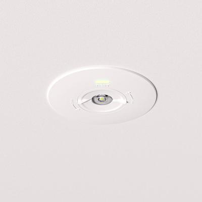 Locus - LED Inbouwspot Noodverlichting Wit - 2 Watt 300 Lumen - Verwisselbare Lens - IP20 voor binnen - 3 uur noodaccu (3300mAh) - 6500K daglicht wit