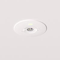 Locus - LED Inbouwspot Noodverlichting Wit - 2 Watt 300 Lumen - Verwisselbare Lens - IP20 voor binnen - 3 uur noodaccu (3300mAh) - 6500K daglicht wit