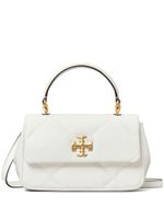 Tory Burch sac à main en cuir à motifs chevrons matelassé - Blanc