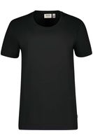 HAKRO Organic Regular Fit T-Shirt ronde hals zwart, Effen - thumbnail