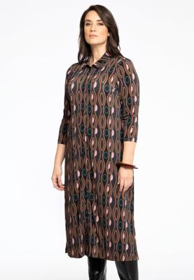 Yoek Jurk met knopen | Zwart | Maat 50/52
