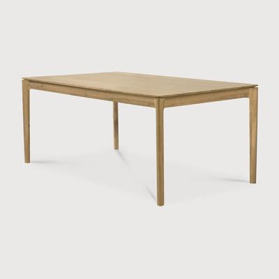 Ethnicraft Eettafel 'Bok' Geolied Eikenhout, 160 x 80cm