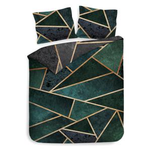 Heckett Lane Dekbedovertrek Katoen Twill Franco - dark green 240x200/220cm