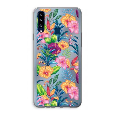 Tropisch 2: Samsung Galaxy A20s Transparant Hoesje
