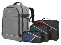 Manhattan Notebook-Rucksack mit Gerätefächern für Laptops bis zu 17,3,Tablets bis zu 11 Laptoprugzak Geschikt voor max. (laptop): 43,9 cm (17,3) Grijs