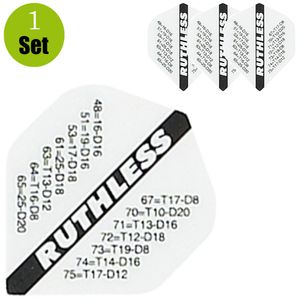 Ruthless Finish Dartflights - Wit