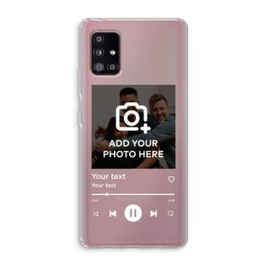 Music Player: Samsung Galaxy A51 5G Transparant Hoesje