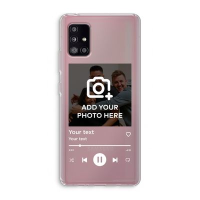 Music Player: Samsung Galaxy A51 5G Transparant Hoesje