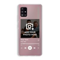 Music Player: Samsung Galaxy A51 5G Transparant Hoesje