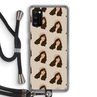 Bonjour mon amour: Samsung Galaxy A41 Transparant Hoesje met koord