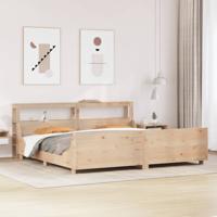 Bedframe zonder matras massief grenenhout 180x200 cm