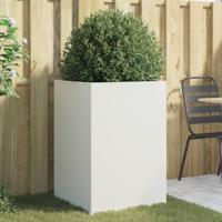 Plantenbak 52x48x75 cm koudgewalst staal wit