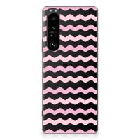 Sony Xperia 1 III | TPU bumper | Waves Roze