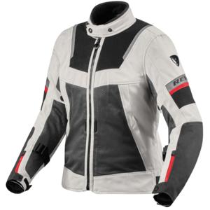 REV'IT! Tornado 4 H2O Lady jacket, Doorwaai motorjas dames, Zilver Zwart