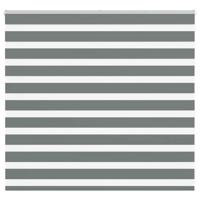 Zebra rolgordijn 160x100 cm stofbreedte 155,9 cm donkergrijs