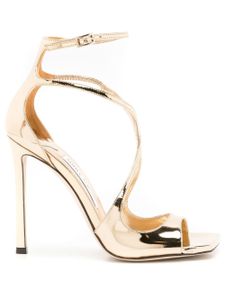 Jimmy Choo sandales Azia 110 mm à fini métallisé - Or