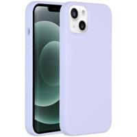 Accezz Liquid Silicone Backcover iPhone 13 Mini Telefoonhoesje Paars