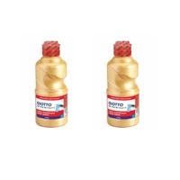 Giotto Hobby verf - 2x - goud metallic - 250 ml - plakkaatverf - knutselen - schilderen