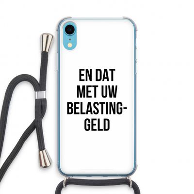 Belastinggeld: iPhone XR Transparant Hoesje met koord
