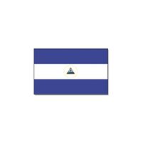 Landen thema vlag Nicaragua 90 x 150 cm feestversiering