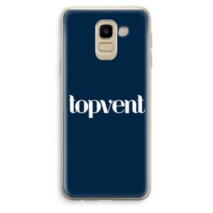 Topvent Navy: Samsung Galaxy J6 (2018) Transparant Hoesje