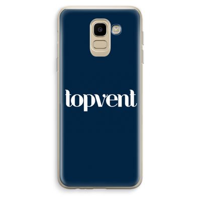 Topvent Navy: Samsung Galaxy J6 (2018) Transparant Hoesje