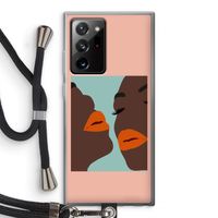 Orange lips: Samsung Galaxy Note 20 Ultra / Note 20 Ultra 5G Transparant Hoesje met koord