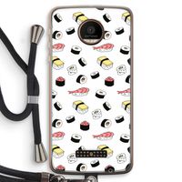 Sushi time: Motorola Moto Z Force Transparant Hoesje met koord