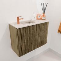 Toiletmeubel Mondiaz Joya Dlux | 61.6 cm | Meubelkleur Dusk | Faye wastafel Nata Wasbak Links | 1 kraangat
