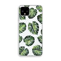 Geometrische jungle: Pixel 4 Transparant Hoesje