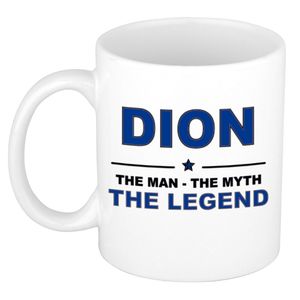 Dion The man, The myth the legend cadeau koffie mok / thee beker 300 ml