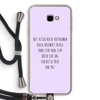 Zelfvertrouwen: Samsung Galaxy J4 Plus Transparant Hoesje met koord