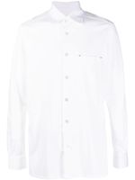 Kiton chemise en coton à manches longues - Blanc