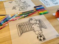 Herkleurbare placemat Doelpunt