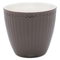 GreenGate Beker (Latte Cup) Alice donker Chocolade 300ml Ø 10cm - thumbnail
